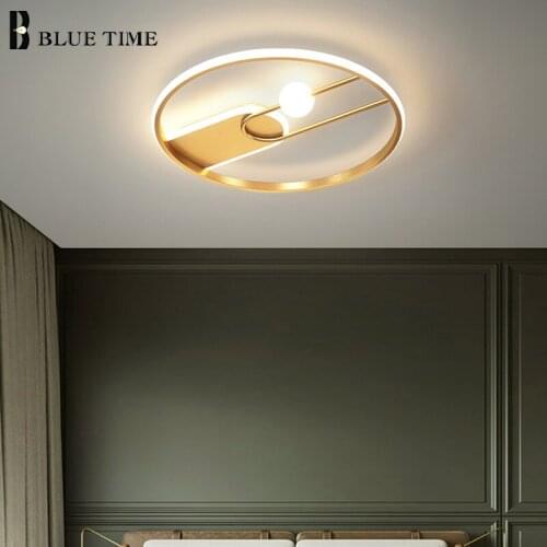 Round Led Ceiling Light Mdoern Home 110v 220v Ceiling Lamp For Living Room Bedroom Dining Room Lamp Indoor Decoration Luminaires