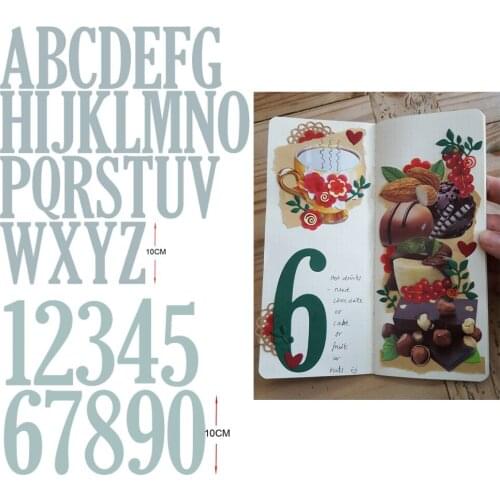 Big Digital Set Die Cut Numeral Metal Cutting Dies Stencil Scrapbooking Embossing 2020 New Christmas Craft Stamps And Dies 10cm
