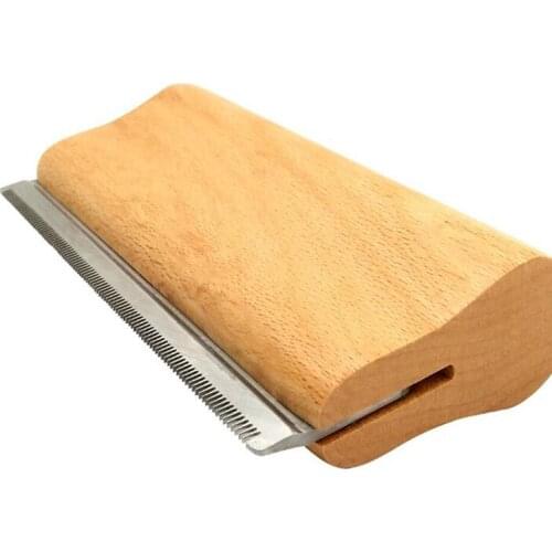 Professional Wood Groom Brush Deshedding Grooming Tool Wooden Short Hair Dogs Cats Brush Pet Grooming Tools Hot Sale