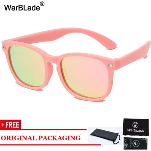 WarBlade Polarized Kids Sunglasses Silicone Safety Boys Girls Sun Glasses Fashion Children Outdoors Goggle Shades Eyewear UV400