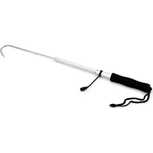 Telescopic Retractable Fish Gaff Stainless Ice Sea Fishing Spear Hook Tackle New