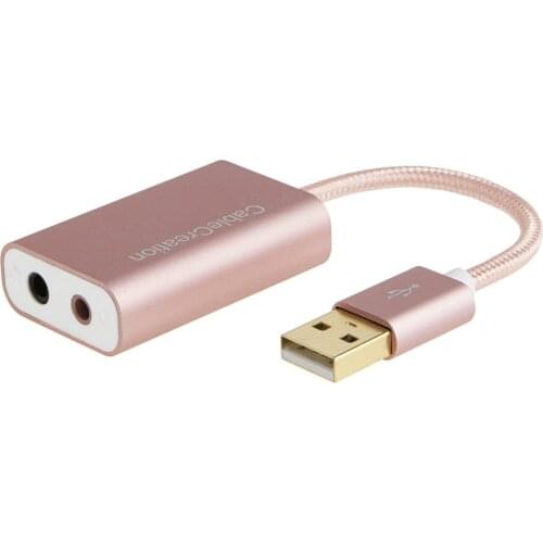 External USB Audio Adapter,USB Stereo Sound Card with 3.5mm Jack Headphone and Earphone Jack Compatible with PS4, PS5, Windows