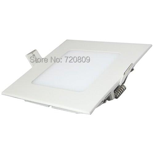 10pcs/lot Free Shipping 4W Square LED Panel Light Ceiling Fixture Light Pure/Warm white New