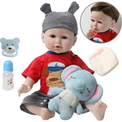 56cm bebe Realistic Reborn Dolls 22inch Silicone Alive Toddler Lifelike Real Girl Boy Baby Doll Birthday Play Toys for Children