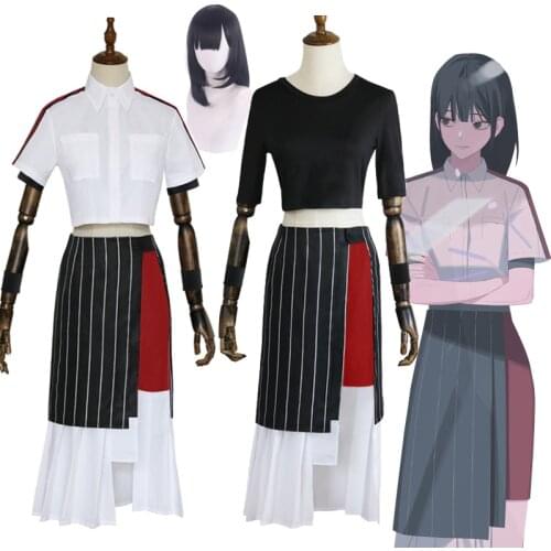 Anime DEVIL GAME LINK CLICK Qiao Ling Cosplay Costumes Top Skirt Lining Pants Uniform Full Set Women Girls Halloween Role Play