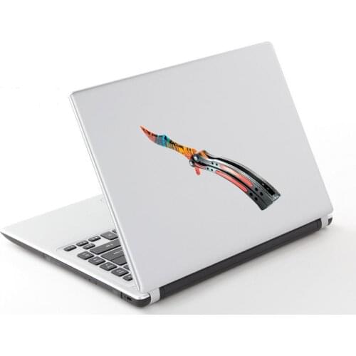 Car sticker for CS GO Butterfly Knife Doppler Motorcycle Car stickers Waterproof Occlusion Scratch Waterproof Decal,13cm