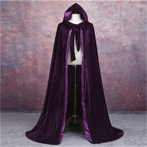 Wedding Cloak Halloween Costume Elegant Wedding Bridal Wrap Velvet cape hooded with hood Wedding Jackets cloak