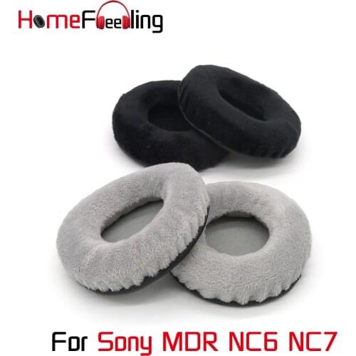 Homefeeling Ear Pads Fit for Sony MDR NC6 NC7 Headphones Velour Leather Ear Cushions Replacement