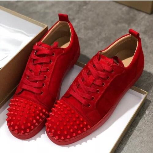 Luxury Brand Rivets Studded Low Top Flat Shoes Women Lace Up Round Toe Summer Glitter Runway Shoes Lady Designer Shoes Plus Size