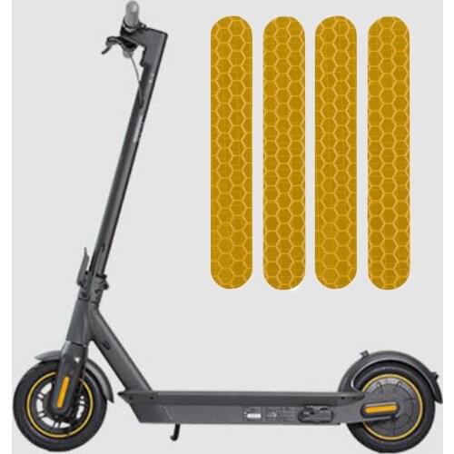 10x10 PVC Reflective Stickers For Ninebot Max G30 / ES1/ ES2 Scooters Accessory