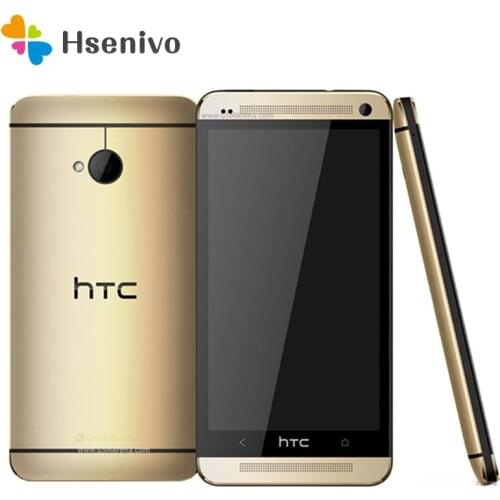 HTC One M7 Refurbished-Unlocked Mobile Phones 2GB RAM 32GB ROM Smartphone 4.7 inch Screen Android 5.0 Quad Core cellphone