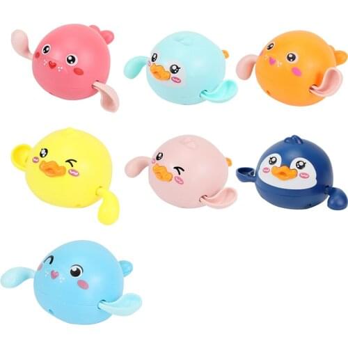 Baby Cartoon Animals Bath Toys Children Chain Clockwork Water Playing Toy Water Playing for Children Toy Gift