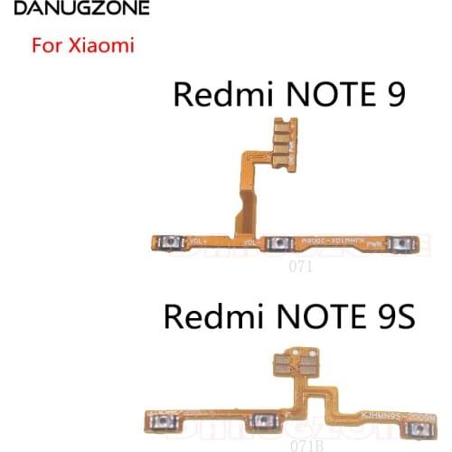 Power Button Switch Volume Button Mute On / Off Flex Cable For Xiaomi Redmi NOTE 9 9S