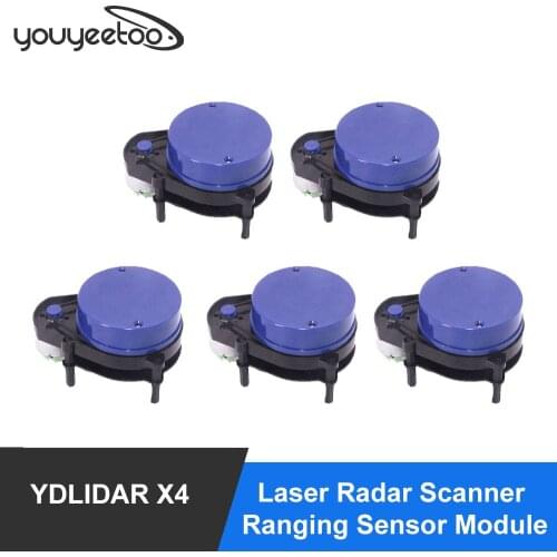 LIDAR-053 EAI YDLIDAR X4 LIDAR Laser Radar Scanner Ranging Sensor Module 10m 5k Ranging Frequency EAI YDLIDAR-X4, Free Shipping