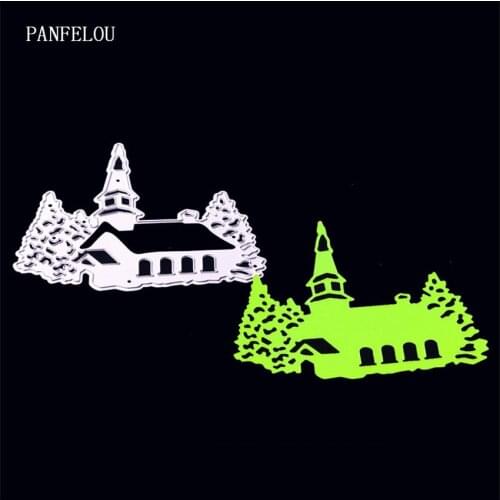 PANFELOU Metal craft Chimney flat paper die cutting dies for Scrapbooking/DIY Valentines Day wedding Easter cards