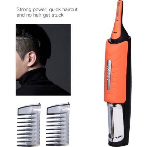 1Set Multi-Functional Double-headed Shaver Electric Nose Hair Trimmer Household Personal Bread Remover With LED Light