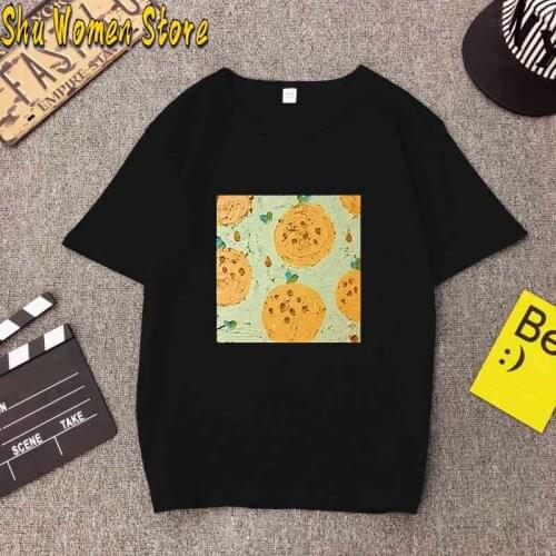 NEW Oil Painting Vegetables Graphic T Shirt Women Ullzang Cute Aesthetic T-shirt 90s Funny Cartoon T Shirt Top Tee Female