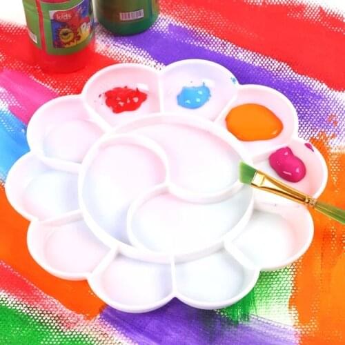 4 Size Palette Art Alternatives Paint Tray Artist Watercolor Plastic Palette Supply White Watercolor Palette Pigment Tray