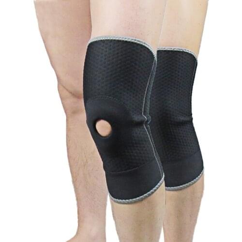 Professional Opening Hole Sport Leg Knee Patella Support Brace Kneepad Sport Safety Athletics Riding Knee Pads Support Protector
