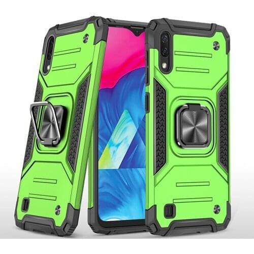 Shockproof Case for Samsung Galaxy A10 A 10 A105 Luxury Military Protection Armor Defender Magnet Car Holder Ring Case Cover