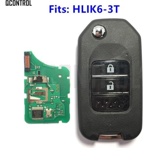 QCONTROL 2 Buttons Remote Key for Honda Civic Accord City CR-V Fit Jazz XR-V Vezel HR-V FRV Car Auto Lock