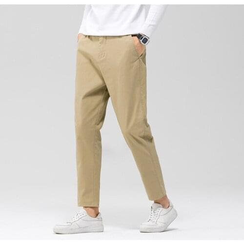 2021 Spring Casual Pants Mens Khmer Stretch Japanese Harem Pants Loose Small Straight Sports Casual Mens Pants