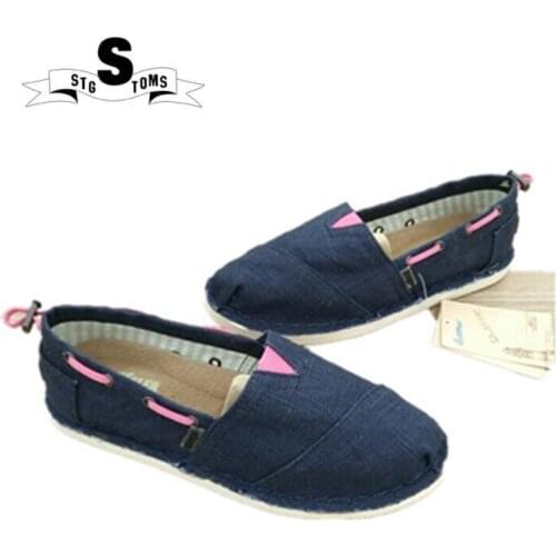 Womens shoes solid color leather rope elastic belt canvas shoes one pedal lazy shoes flat bottom shallow mouth casual shoes