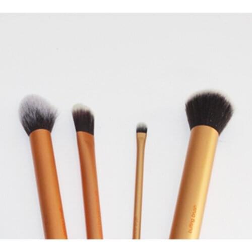 4Pcs Base Flawless Core Collection Makeup Cosmetic Brush Set Kit Include Buffing Detailer Pointed Foundation Contour Brush