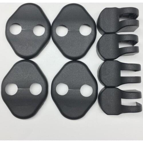 4Pcs Car Door Lock Protector Cover+4Pcs Door Check Arm Protection Cover For KIA RIO K2 Soul