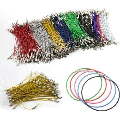 5/10Pcs Durable Stainless Steel Wire Keychain Cable Rope Key Holder Keyring Key Chain Rings Connector Key Holder Hanging Cable