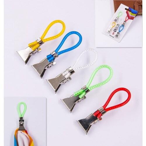 5Pcs\set Metal Tea Towel Clips On Hook Hanging Clothes Peg Laundry Colorful Clothes Clip Hanger Laundry Storage Organization