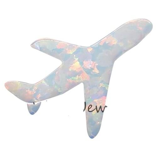 50pcs/lot 12.2X8.6mm fashion unique Hollow Airplane Opal Synthetic Hollow Fire Opal for Jewelry Necklace Lab created opal beads