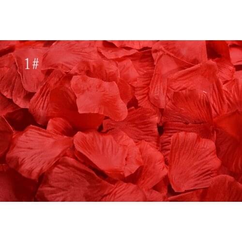 5,000pcs 4.5*4.5cm Bright Red Silk Rose Flower Leaves Petals For Wedding Party Holiday Venue Decoration Color-1