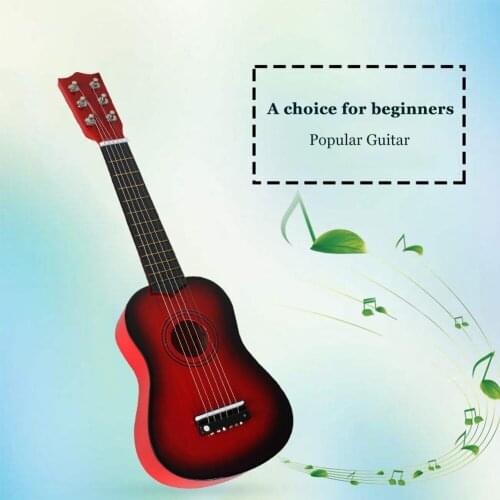 21 inch Acoustic Guitar for Beginners 6 Strings Ukulele Musical Instruments for Children Kids Beginners Educational Learning Toy