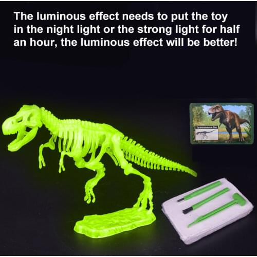 Jurassic Wild Life Dinosaur glow model Assembling Set PVC Collection Figurine Toys kits Action Figure Decoration Dolls Gift Baby