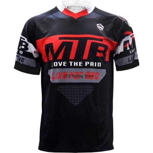 MTB enduro racing bike jersey short sleeve shirts gp bmx tops mx motocross trails mountainbike downhill cycling clothes summer