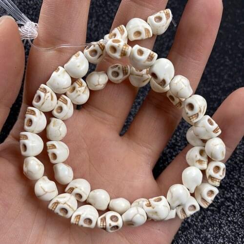 Stone Beads Turquoises Skeleton shape Loose isolation Beads Semi-Finished For jewelry making DIY necklace bracelet accessories