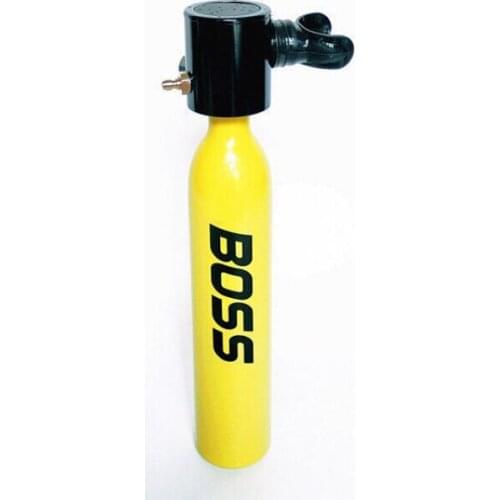 Underwater breather valve oxygen tank diving small cylinder spare gas source rescue emergency breathing small cylinder