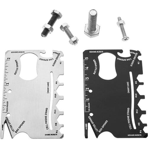 Multi Function Military Knife Card Tool Card Tool Stainless Steel Tool Card Knife Screw Multi-purpose Tool Camping Hiking