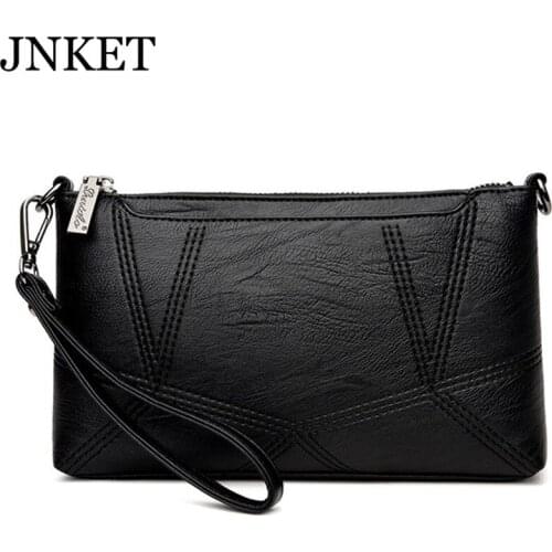 JNKET Fashion Women’s PU Leather Handbag Clutch Bag Messenger Bags Shoulder Bag Purse High Quality Soft Material