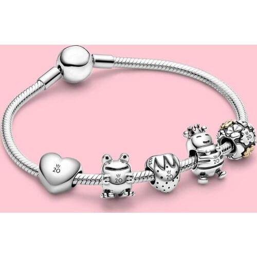 2020 New S925 Love section Limited Edition20th Anniversary Frog, Bee,Strawberry Charm Diy Original Women Jewelry Classic Gift