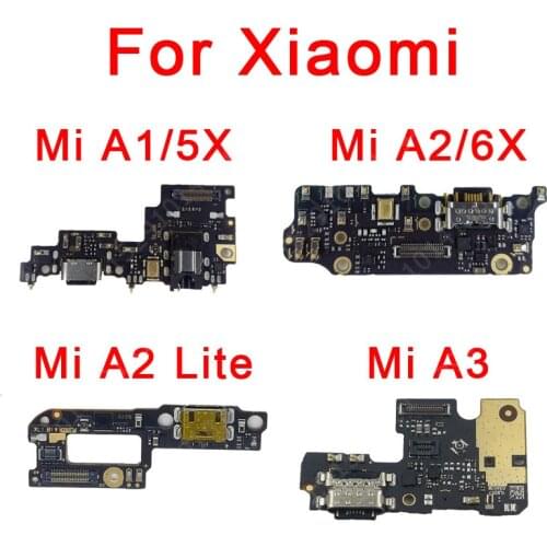Original Charging Port For Xiaomi Mi A1 A2 Lite A3 5X 6X Redmi 6 Pro Charge Board USB Plug Dork Connector Flex Cable Spare Parts