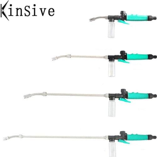 Dropshipping High Pressure Spray Gun Garden Hose Nozzle Water Jet Car Wash Cleaning Tools Irrigation Lawn Foam Powerful Washer