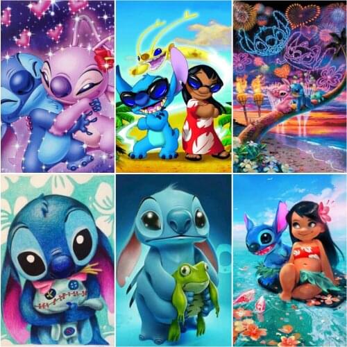 Full Round/Square Diamond Painting Cartoon Pattern Diamond Mosaic Embroidered with Rhinestones Wall Art Disney