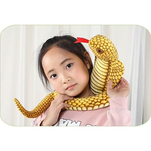 Lifelike toy cobra plush toy about 25x24cm snake soft doll funny prop,Christmas gift h1690