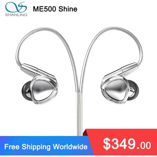 SHANLING ME500 Shine In-ear Earphone 2BA+1DD Hybrid Driver Earbuds with 3.5mm 4.4mm IEMs MMCX Detachable Cable