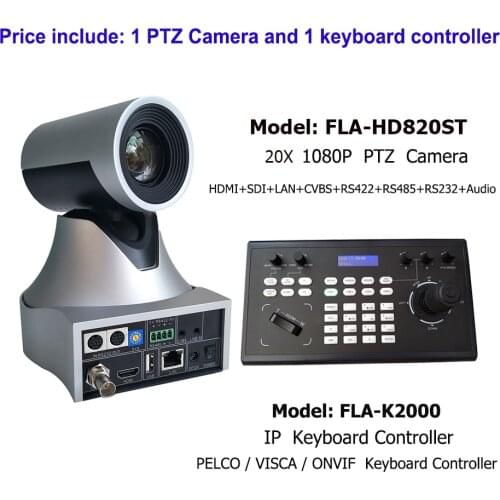 Video Conference System 20x Zoom Camera 4D IP Joystick Keyboard Controller For Live Conferencing Broadcasting