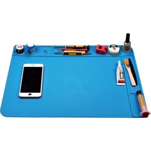 480X340mm Heat Insulation Working Mat Heat-resistant Soldering Station Repair Insulation Pad Insulator Pad Maintenance Platform