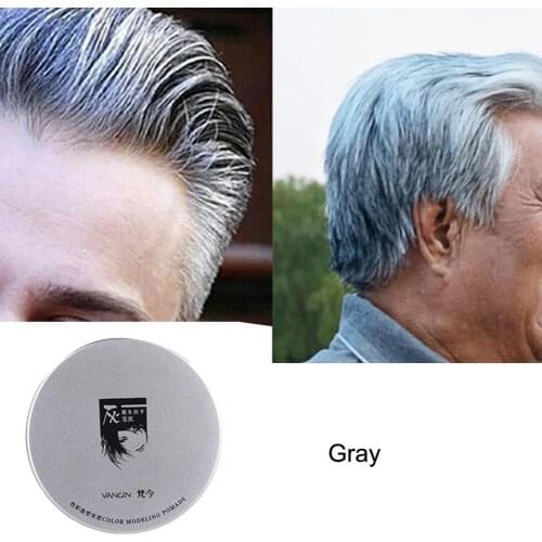 80% Hot Sale 120g Temporary Hair Wax Colorful Disposable Hair Colour Styling Wax Dye Cream Hair Dye Wax for Barbers