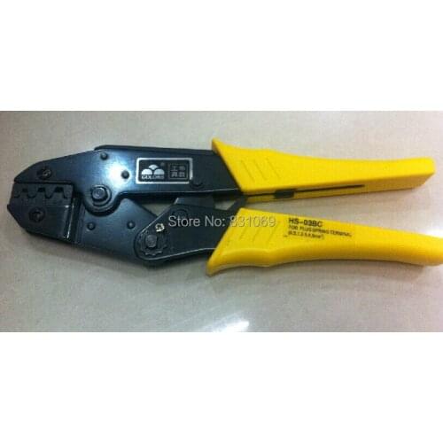 1Pcs HS-03BC 20-10 AWG 0.5-6.0 mm2 Ratchet Crimping Plier(European Style) For Non-Insulated Tabs and Receptacles Brand New